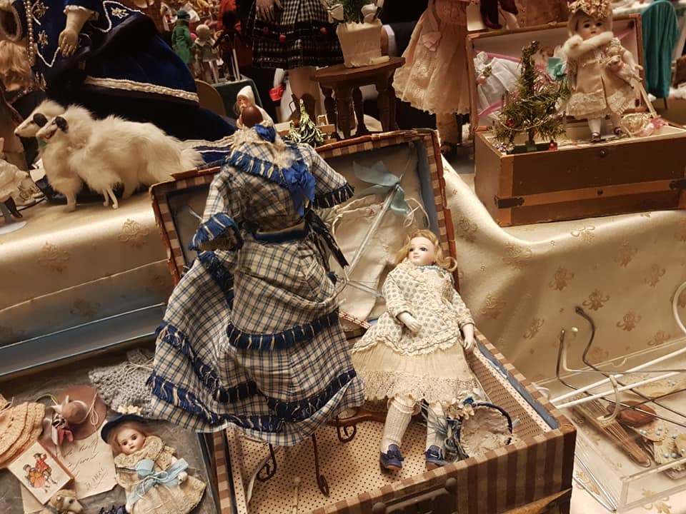 bambole, cartapesta, brand 1, francesi, medie dimensioni, epoca 1900