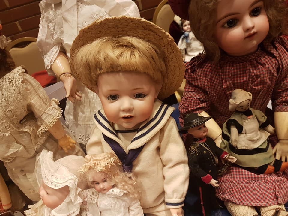 bambole, panno, brand 2, tedesche, grandi dimensioni, epoca 1900